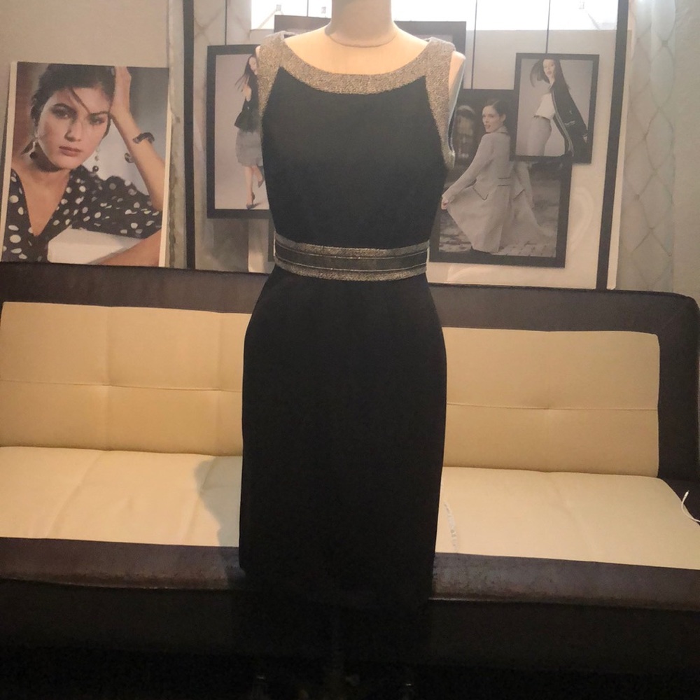 New WHBM Tweed Combo Sheath Black/Ecru Size 4 I have the jacket available